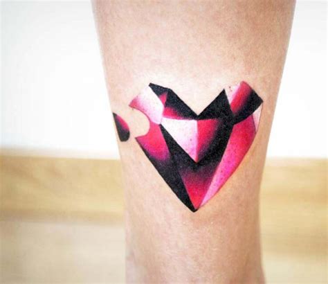 Heart Shaped Diamonds tattoo by Carlos Breakone | Photo 18422