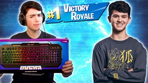 I WON WITH BUGHA'S $10 KEYBOARD!! - YouTube