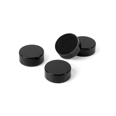 Plain Circular Office Magnets - Black ( 23mm dia x 9mm thick ) | first4magnets.com