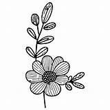 Flower Embroidery Coloring Page · Creative Fabrica sketch template