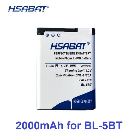 Original HSABAT 2000mAh High Capacity Zero Cycle Battery for Nokia ...