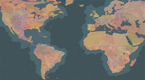 New World Map – Topographic Map of Usa with States