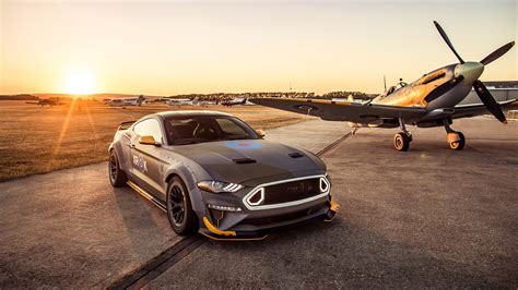 Fondos de Pantalla 2560x1440 Ford Avións 2018 Eagle Squadron Mustang GT Gris Coches descargar ...