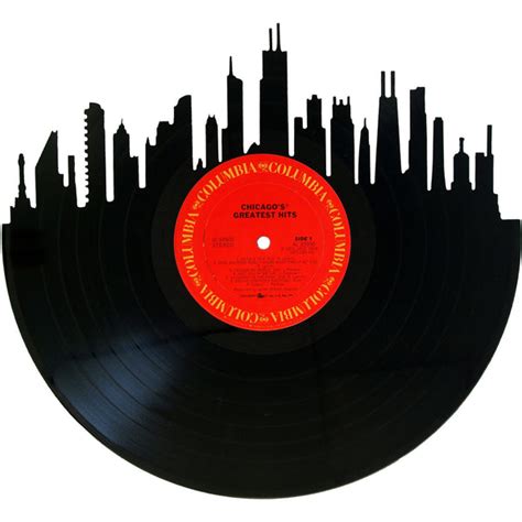 Chicago Skyline - Chicago Band Vinyl Record Art – Records Redone