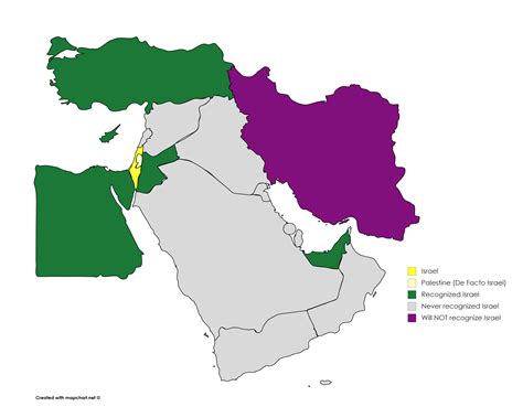 Map of International recognition of Israel : r/MapPorn