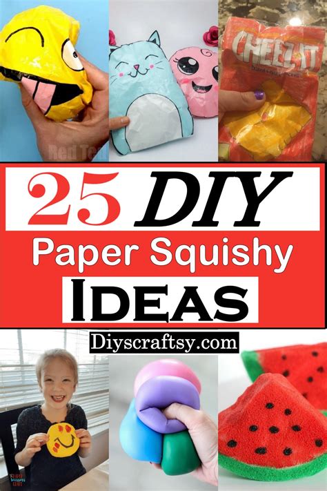 25 DIY Paper Squishy Ideas For Kids To Play - DIYsCraftsy