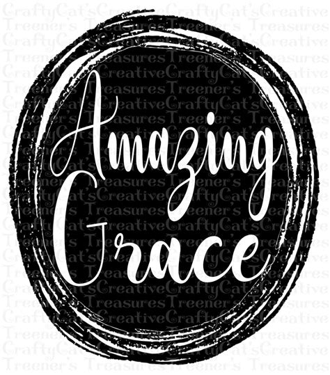 Amazing Grace, Clipart, PNG, Instant Download, Graphic, Design ...