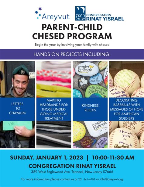 New Year’s Day Family Chesed Program | Areyvut - Mitzvah Projects | Tzedakah | Tikkun Olam