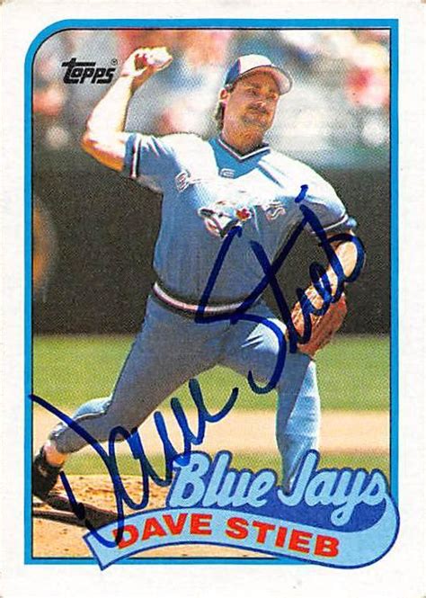 Dave Stieb Baseball Slabbed Autographed Cards