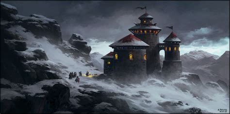 The Last Outpost | Fantasy artwork, Fantasy landscape, Fantasy landscapes