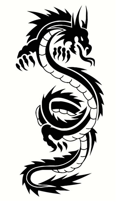 Chinese Dragon Tattoo Drawing at PaintingValley.com | Explore collection of Chinese Dragon ...