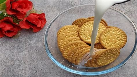 MARIE GOLD BISCUIT CAKE IN KADAI || EASY MARIE BISCUIT CAKE WITHOUT ...