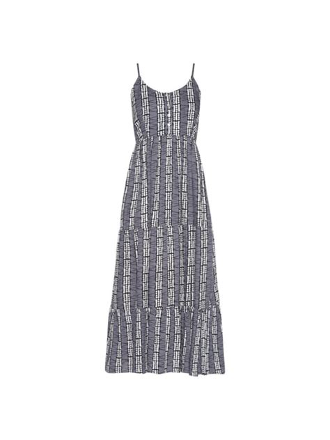 Buy Zudio Grey Geometrical Print Maxi Dress With Belt for Women Online @ Tata CLiQ