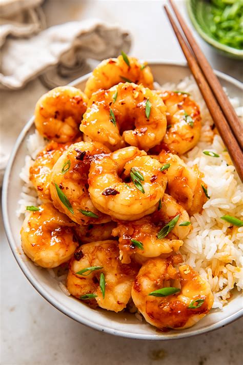 10 Minute Honey Garlic Shrimp - Vikalinka