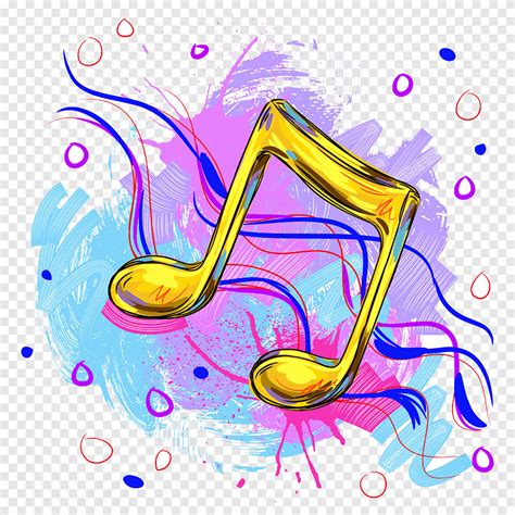 Musical note Music education Art, Painted notes material, watercolor Painting, text png | PNGEgg