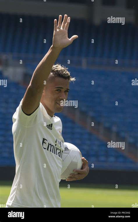 Mariano Diaz Mejia announced as Real Madrid player at Santiago Bernabeu Stadium in Madrid, Spain ...