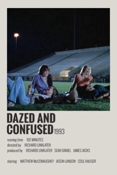 dazed and confused (1993) minimal movie poster | Iconic movie posters ...