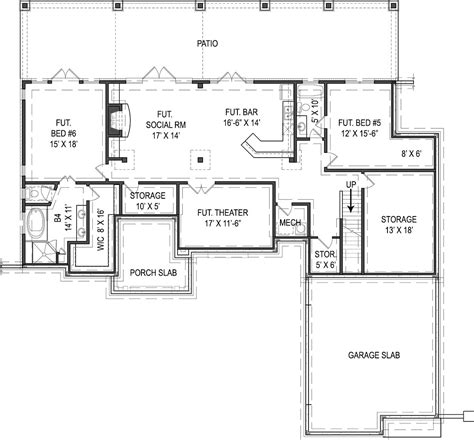 Bonus spaces highlight of ranch house plan - Plan 9616