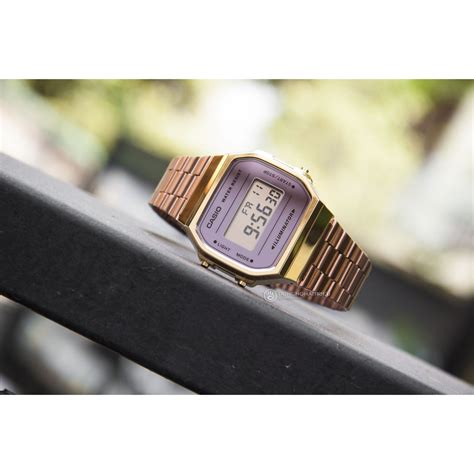 Đồng hồ Unisex Casio A168 Retro Digital Rose Gold - CASIO A168WECM-5DF ...