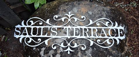 Custom Metal Garden sign Custom Metal Name Sign Custom | Etsy