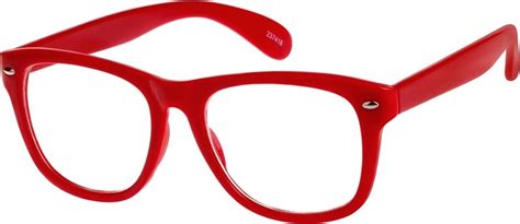 Order online, unisex red full rim other plastic square eyeglass frames model #237418. Visit ...