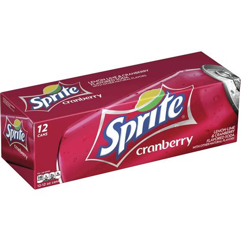 Sprite Lemon Lime Cranberry Soda Soft Drinks, 12 fl oz, 12 Pack - Walmart.com - Walmart.com