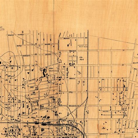 Nashville Map Old Map of Nashville Tennessee 1860 Restoration | Etsy