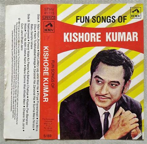 Fun Songs of Kishore Kumar Hindi Audio Cassette - Tamil Audio CD, Tamil Vinyl Records, Tamil ...