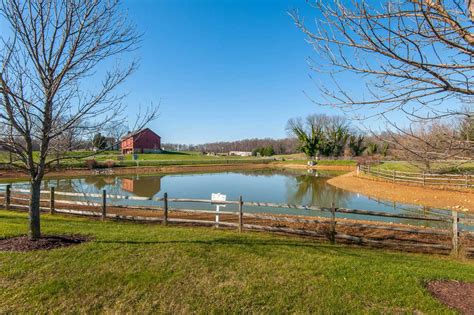 Barn with lake in Olney, MD