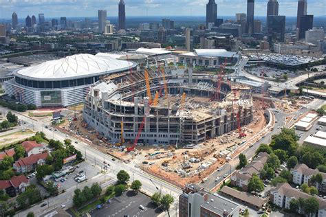 New Aerials Offer Falcon's-Eye View of Stadium Project - Curbed Atlanta