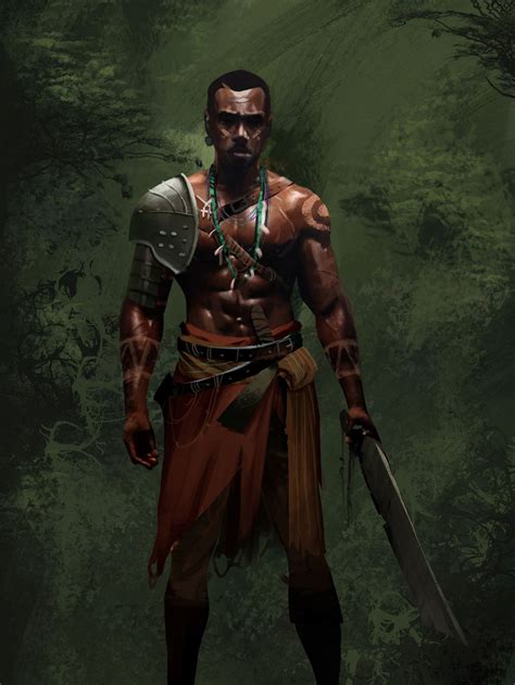 kush — menofcolorinfantasyart: King’s Walk and Slave... | Character portraits, Concept art ...