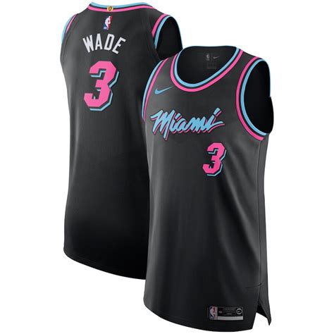 Men's Miami Heat Dwyane Wade Nike Black 2018/19 Authentic Jersey – City ...