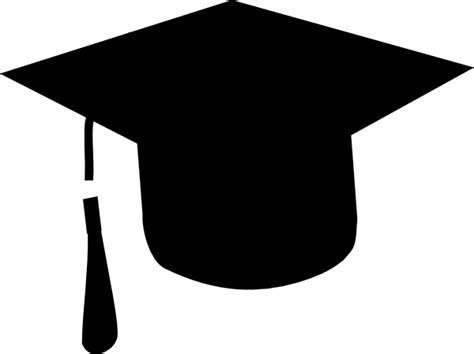 SILHOUETTE OF GRADUATION HATS - ClipArt Best