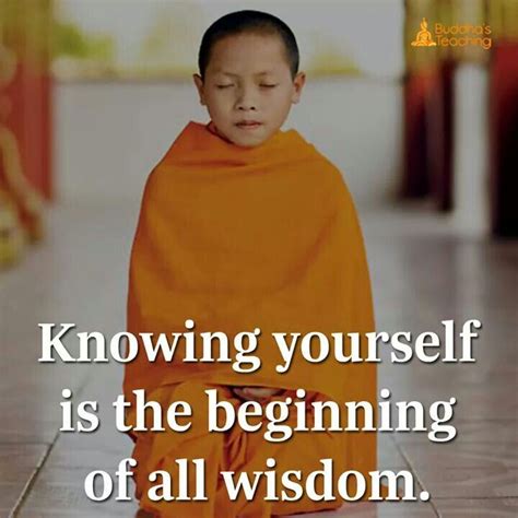 Knowing yourself is the beginning of all wisdom. Affirmation Quotes, Wisdom Quotes, Buddha ...