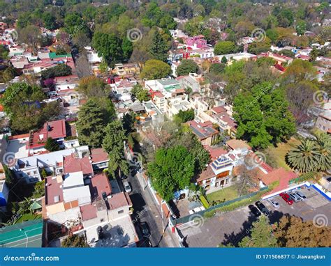 Historic Center of Coyoacan in Mexico City, Mexico Stock Image - Image ...