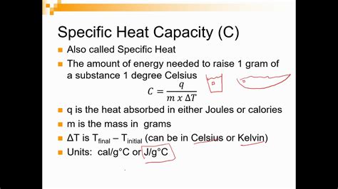 Heat Capacity and Specific Heat - YouTube