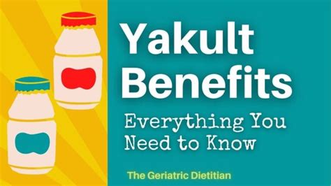 Yakult Benefits- Everything You Need to Know - The Geriatric Dietitian