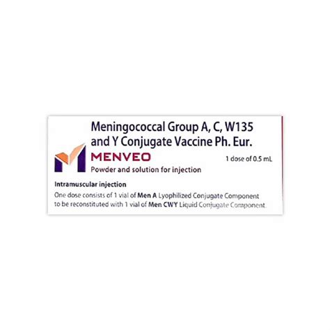 Menveo Vaccine Injection, GLAXCO, Prescription at Rs 3950/vial in Pune