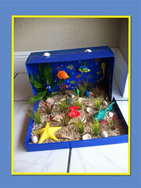 ocean habitat diorama ideas for kids in 2020 | Ecosystems projects ...