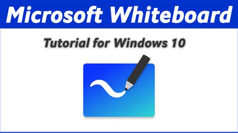 Microsoft Whiteboard App for Windows 10 - Tutorial for Beginners ...