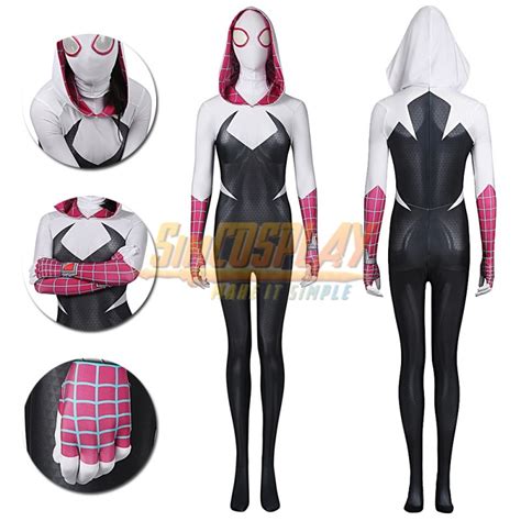 Gwen Stacy Suit Cosplay Costume Spider Man Into The Spider Verse Edition - lagoagrio.gob.ec