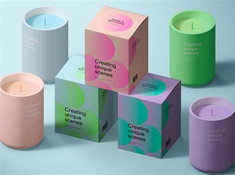 Candle Box Packaging Mockup by Branding on Dribbble