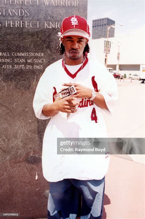 Rapper Murphy Lee of The St. Lunatics poses for photos during a break ...