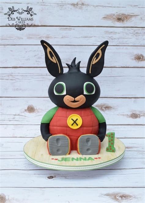 3D carved Bing Bunny cake from the TV show on CBeebies in the UK. Bunny Birthday Cake, 3rd ...