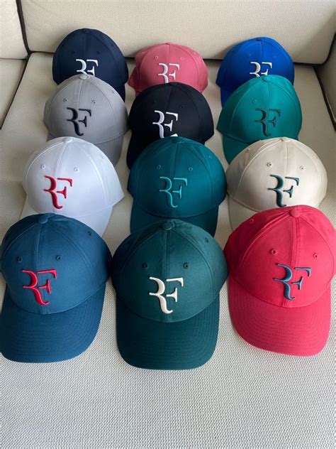 Roger Federer RF Uniqlo cap ( 16 caps - full range colours) - selling a set. , Men's Fashion ...