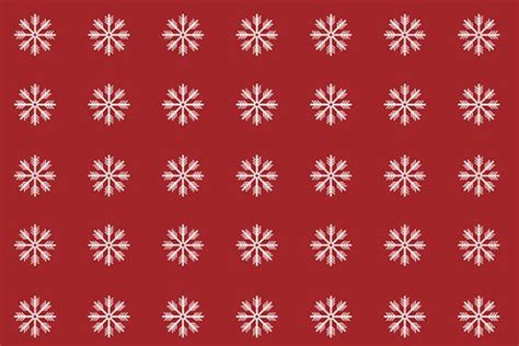 Christmas Red Background with Snowflakes Graphic by ...