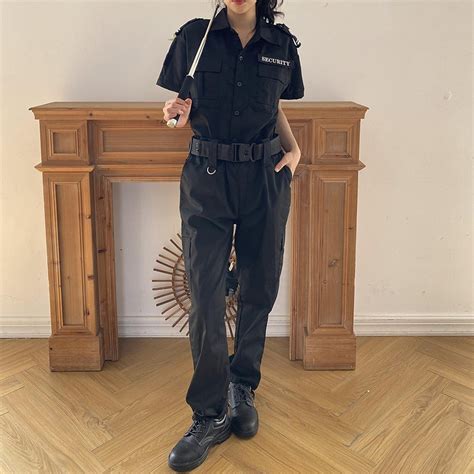 No Minimal Custom Women Breathable Tactical Security Guard Uniforms for Going Patrol - Guard ...