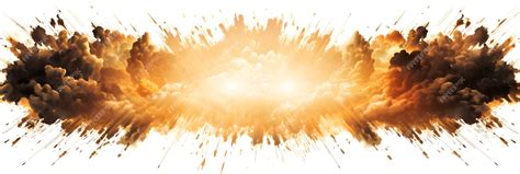 Premium AI Image | Explosion border isolated on transparent background