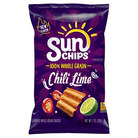 SunChips Chili Lime Flavored Whole Grain Snacks, 7 oz - Walmart.com