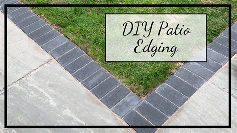 Patio Paver Edging Install - Patio Ideas